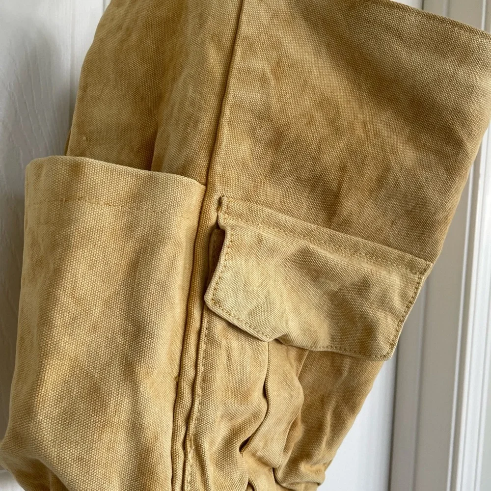 Free People Mustard Color Canvas Shoulder Bag - Picture 3 of 7